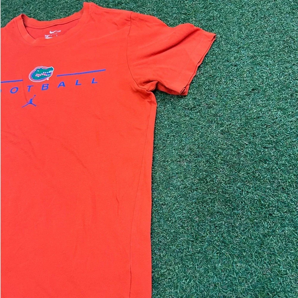Jordan Florida Gators Football Dri-FIT Orange T-Shirt Mens Large Jumpman UF